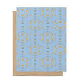 re:mused studio - California Poppy A2 Greeting Card: Single card