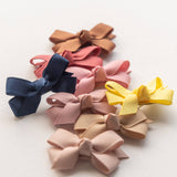 Tangle Shiny Stars - Mini Bow Hair Clips | Baby Pink