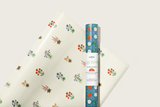 re:mused studio - Strawberry Gift Wrap Sheet – Double Sided: Roll of 3 Sheets