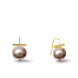 Pebble Pearls Earrings~ Medium: Salmon Coral