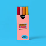 OMY - 12 BRUSH POWER ACRYLIC MARKERS