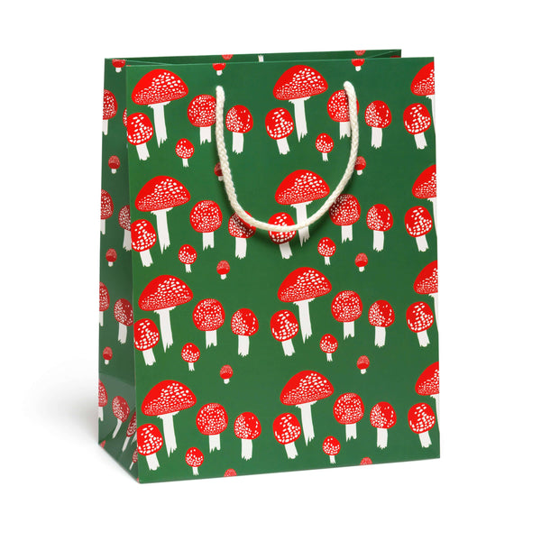 Red Cap Cards - Festive Mushrooms gift bags: Large