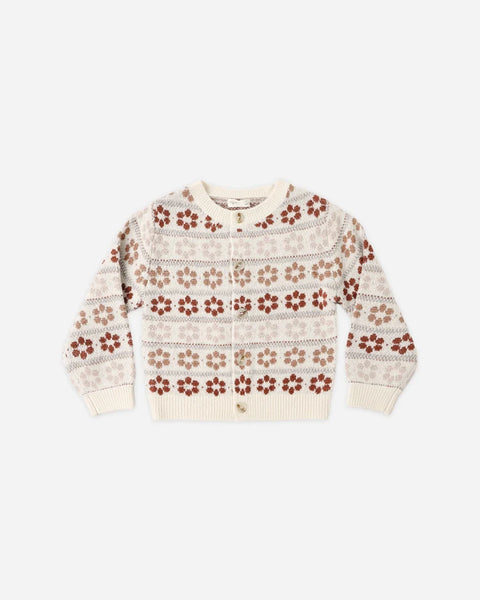 Rylee + Cru Cheyenne Cardigan Flower Fair Isle