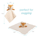 Pearhead - Fox Snuggle Blanket, Organic Cotton Muslin