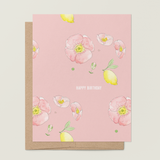 re:mused studio - Lemon Poppy Birthday A2 Greeting Card
