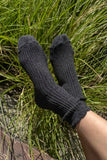 Le Bon Shoppe - Linen Scallop Socks - (wholesale): Pale Blue