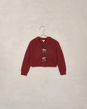 Noralee Bow Cardigan Sweater ~ Ruby