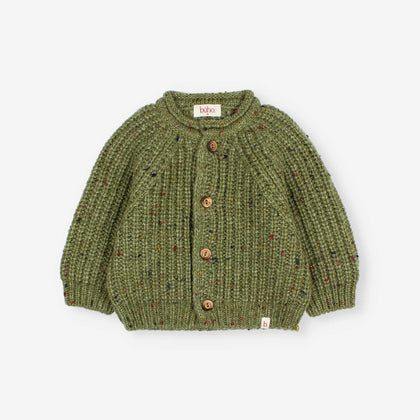 Buho Baby Botonato Cardigan ~ Green Tea