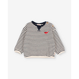 Buho Baby Soft Stripes Sweatshirt ~ Navy