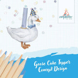 Camp Hollow - Blue Goose Cake Topper