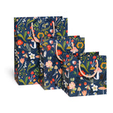 Red Cap Cards - Forest Blue gift bags: Small