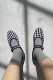 Le Bon Shoppe - Sneaker Socks: Polka Dot - Charcoal/Black