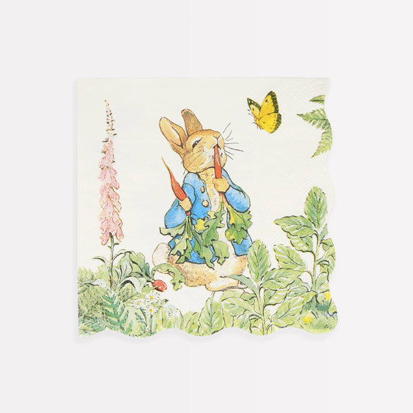 Meri Meri - Peter Rabbitâ„¢ In The Garden Large Napkins