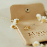 Mauve Jewelry Co. - Flower Mini Studs: Gold