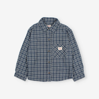 Buho Tartan Shirt ~ Navy