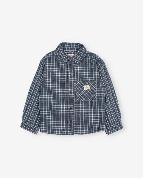 Buho Tartan Shirt ~ Navy