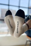 Le Bon Shoppe - Color Block Girlfriend Socks : Black Coffee