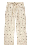 DONNI The Silk Taffeta Cargo Pant ~ Creme Polka Dot
