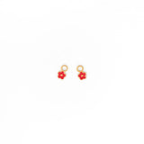 Pip Pop Post - Petite Flower Charm: Pink / Pair