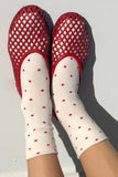 Le Bon Shoppe - Polka Dot Sneaker Socks (wholesale): BLUE/NAVY