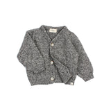 Buho Baby Cardigan ~ Melange Grey