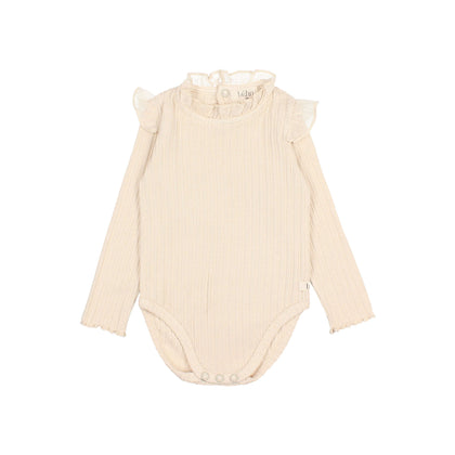 Buho Baby Warm Rib Bodysuit ~ Ivory