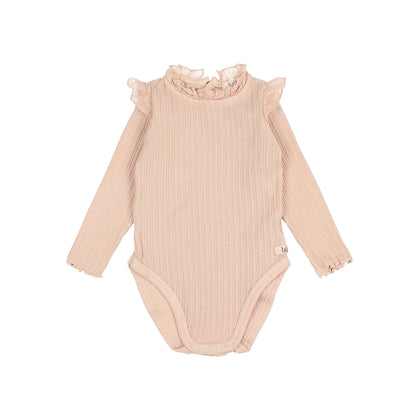 Buho Baby Warm Rib Bodysuit ~ Rose