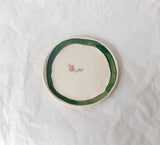 Erika Christine Ceramics - Cornflower Catchall Plate- Emerald