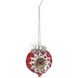 - Glass Vintage Rose Ornament