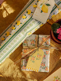 re:mused studio - Limoncello Florals Gift Wrap Sheet - Double Sided: Roll of 3 Sheets
