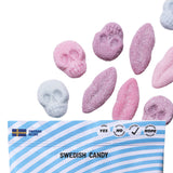 Sockerbit - Foamy Lips & Skulls Swedish Candy Bag 2.8oz