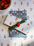 re:mused studio - Strawberry Gift Wrap Sheet – Double Sided: Roll of 3 Sheets