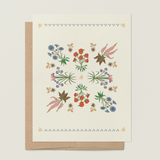 re:mused studio - Millefleurs A2 Greeting Card: Single