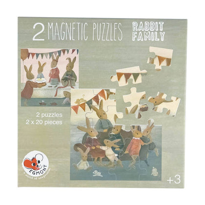 Egmont -  Magnetic Puzzle - Rabbit Family