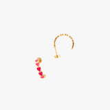 Pip Pop Post - Neon Heart Huggie Stud Earrings - Hypoallergenic, Flat Back: Pair