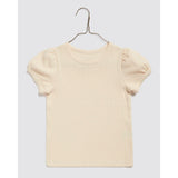 Little Cottons Pointelle T-shirt - Buttermilk