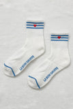 Le Bon Shoppe - Embroidered Girlfriend socks: Ivory + Heart