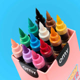 OMY - 12 BRUSH POWER ACRYLIC MARKERS