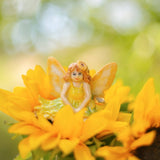 Camp Hollow Porcelain Animal Treasures - Sunflower Fairy Cake Topper