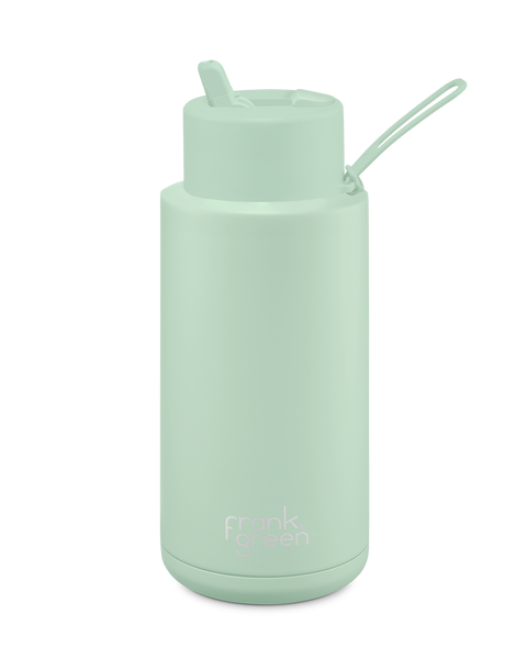 frank green - Ceramic Stainless Steel 34oz Reusable Bottle: Mint Gelato