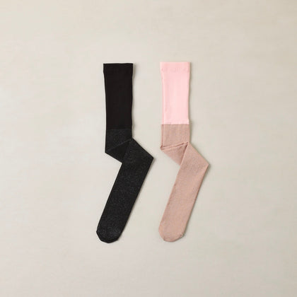 Noralee Shimmer Tights Blush & Black