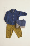Cozmo Gabriel Twill Denim Baby Shirt