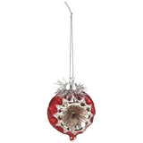 - Glass Vintage Rose Ornament