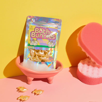 Bare Boutique - Bath Bunnies - 15 Rabbit Shaped Bath Pearls - Lotus