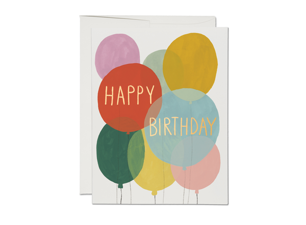 Red Cap Cards - Birthday Balloons birthday greeting card