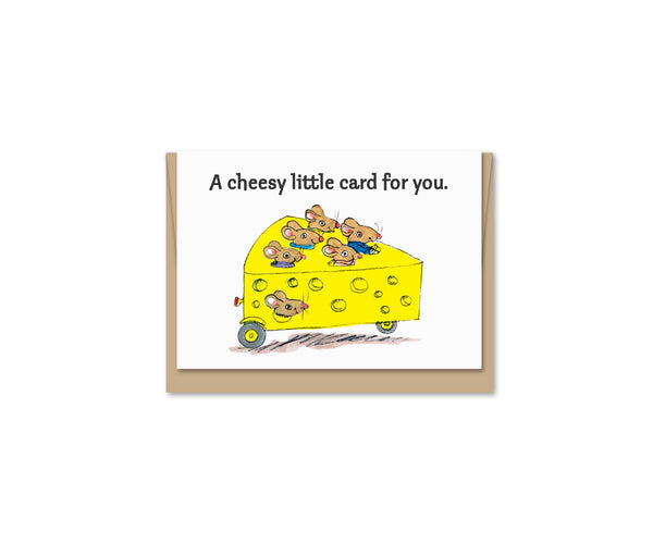 Maginating - Mini Cheesy... | Enclosure-sized Everyday Greeting Card