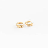 Pip Pop Post - Daisy Hoop Earrings - Hypoallergenic, Flat Back, Girl Gift