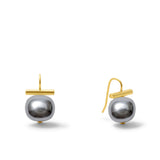 Pebble Pearls Earrings~ Medium: Salmon Coral