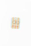 Pip Pop Post - Endless Hoop Thin Silver: Pair / 8 mm