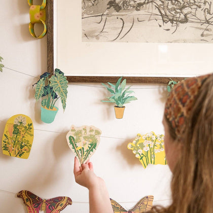 East End Press - SPRING BLOOMS SEWN GARLAND